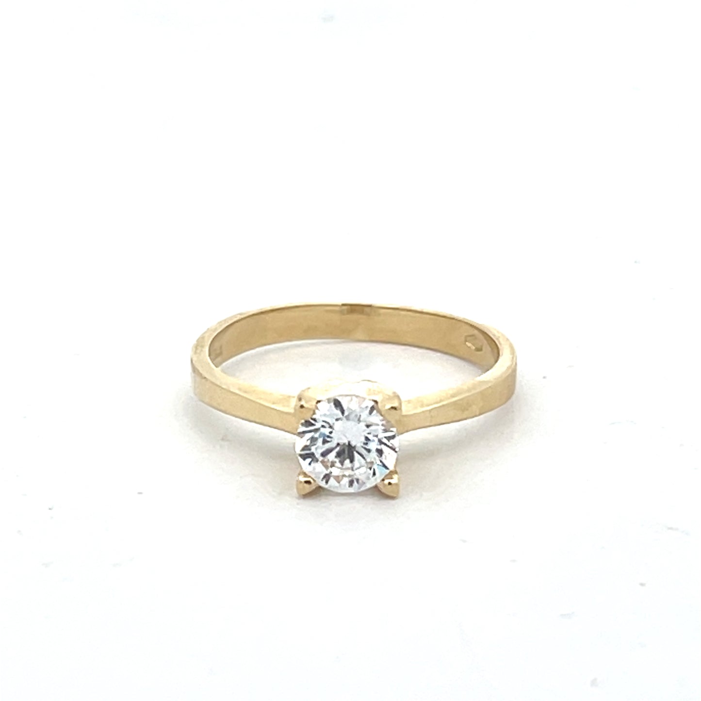 14K Gold Solitary Ring