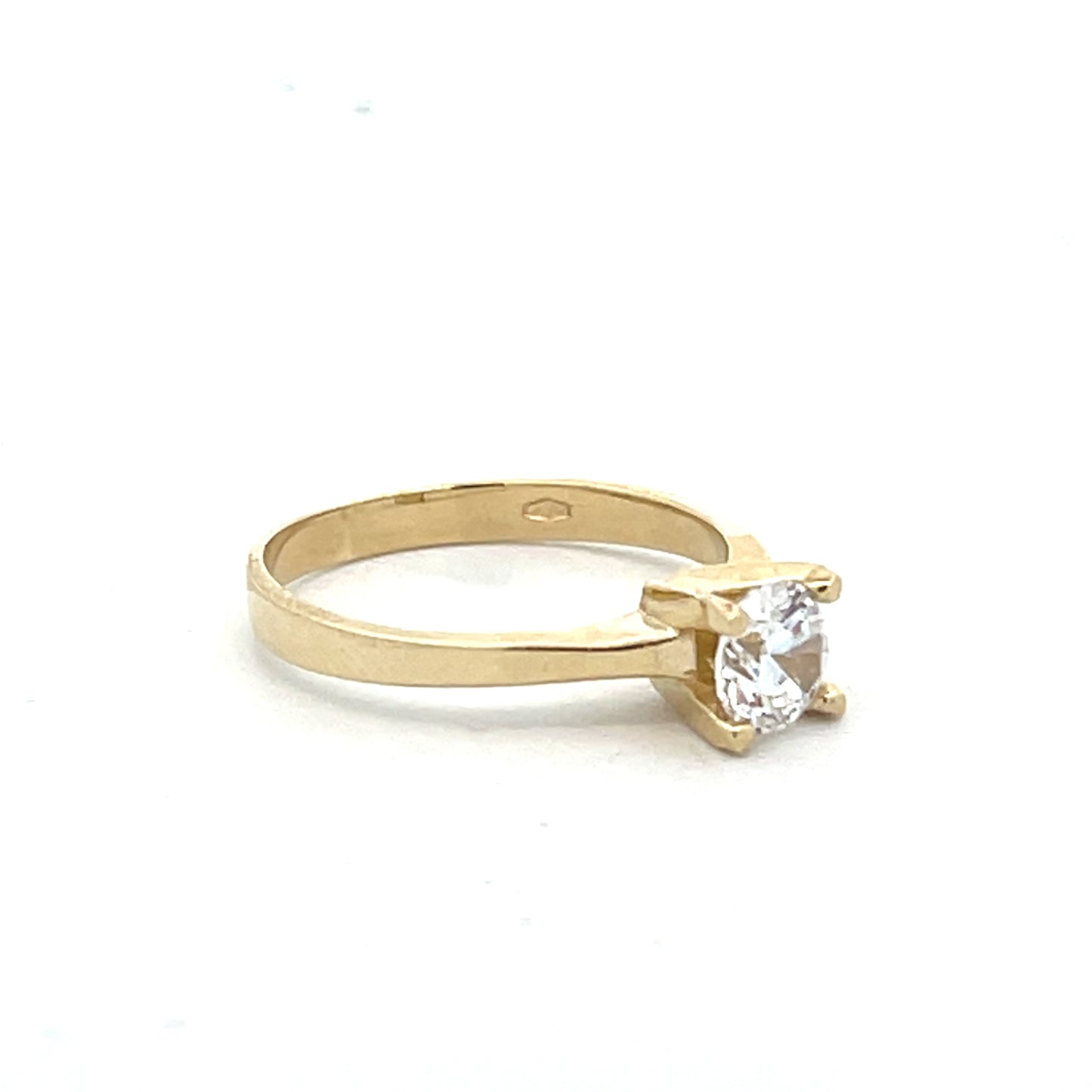 14K Gold Solitary Ring