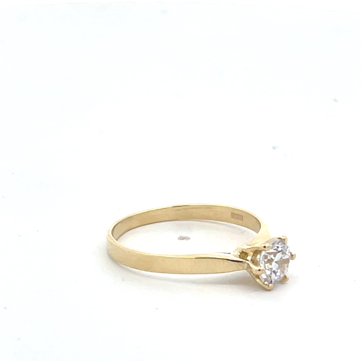 14K Gold Solitary Ring