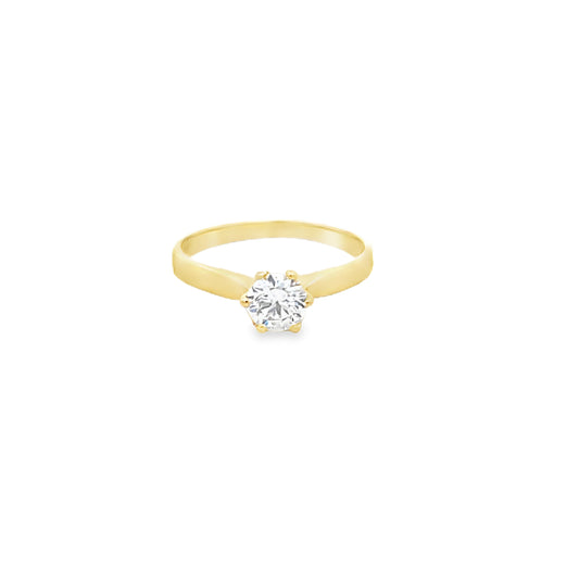 14K Gold Solitaire Ring | Luby Gold Collection | Luby 
