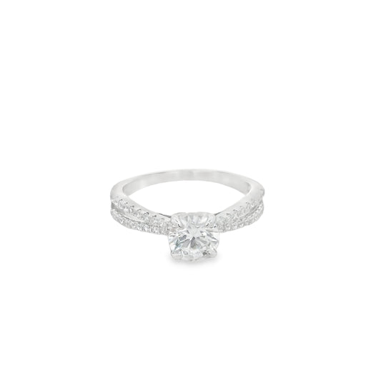 Suspiria Wedding Ring 925 with Double Row CZ | Suspiria | Luby 