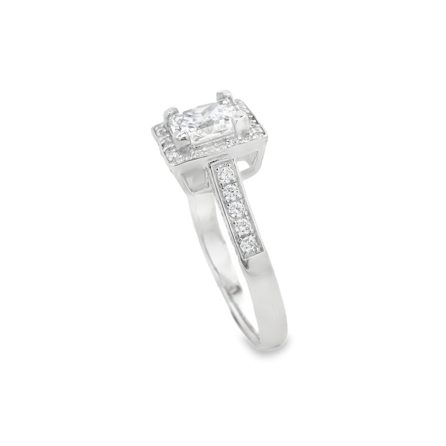 Suspiria Wedding Ring 925 Square Shape with CZ