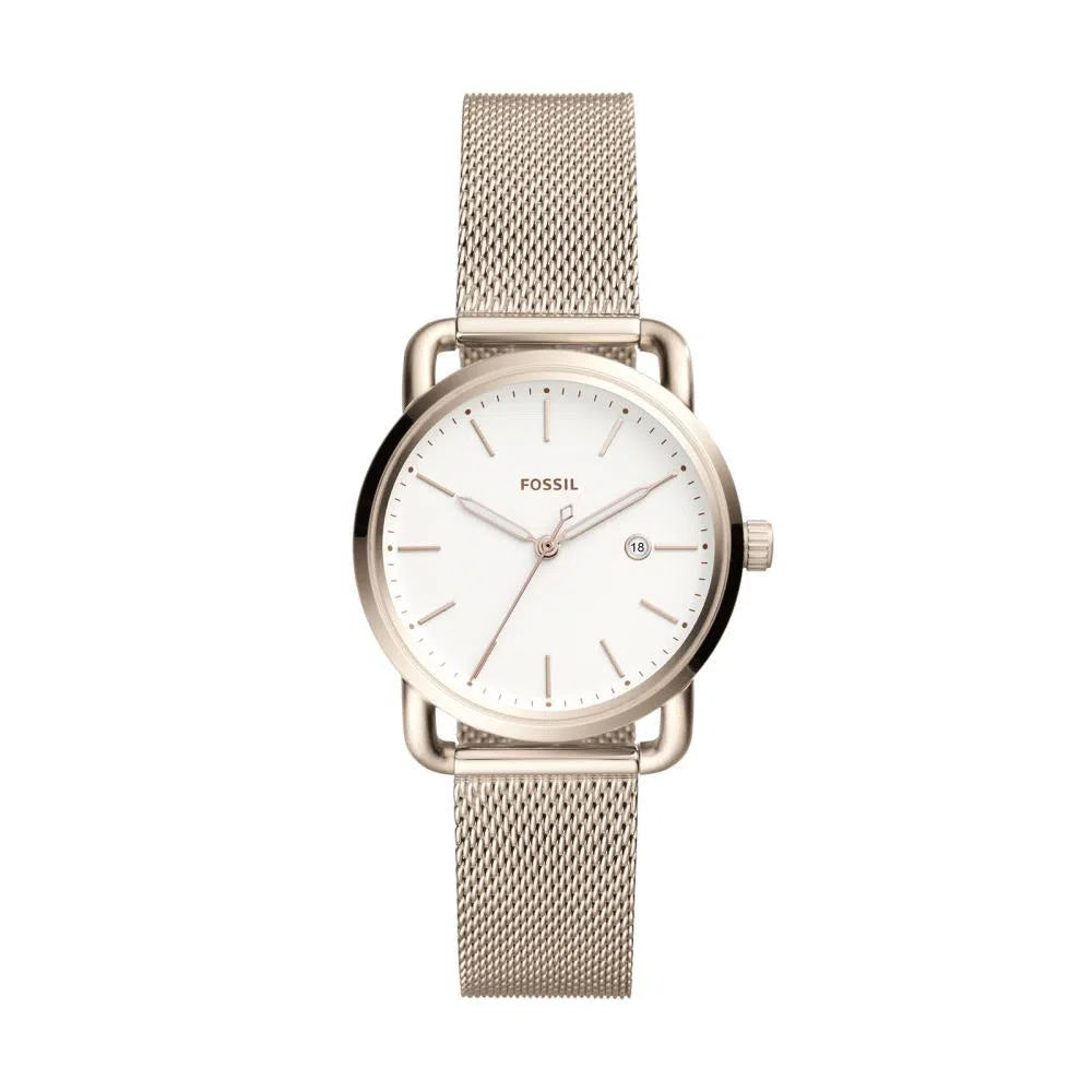 Ladies The Commuter Watch (Pastel Pink) | Fossil | Luby 