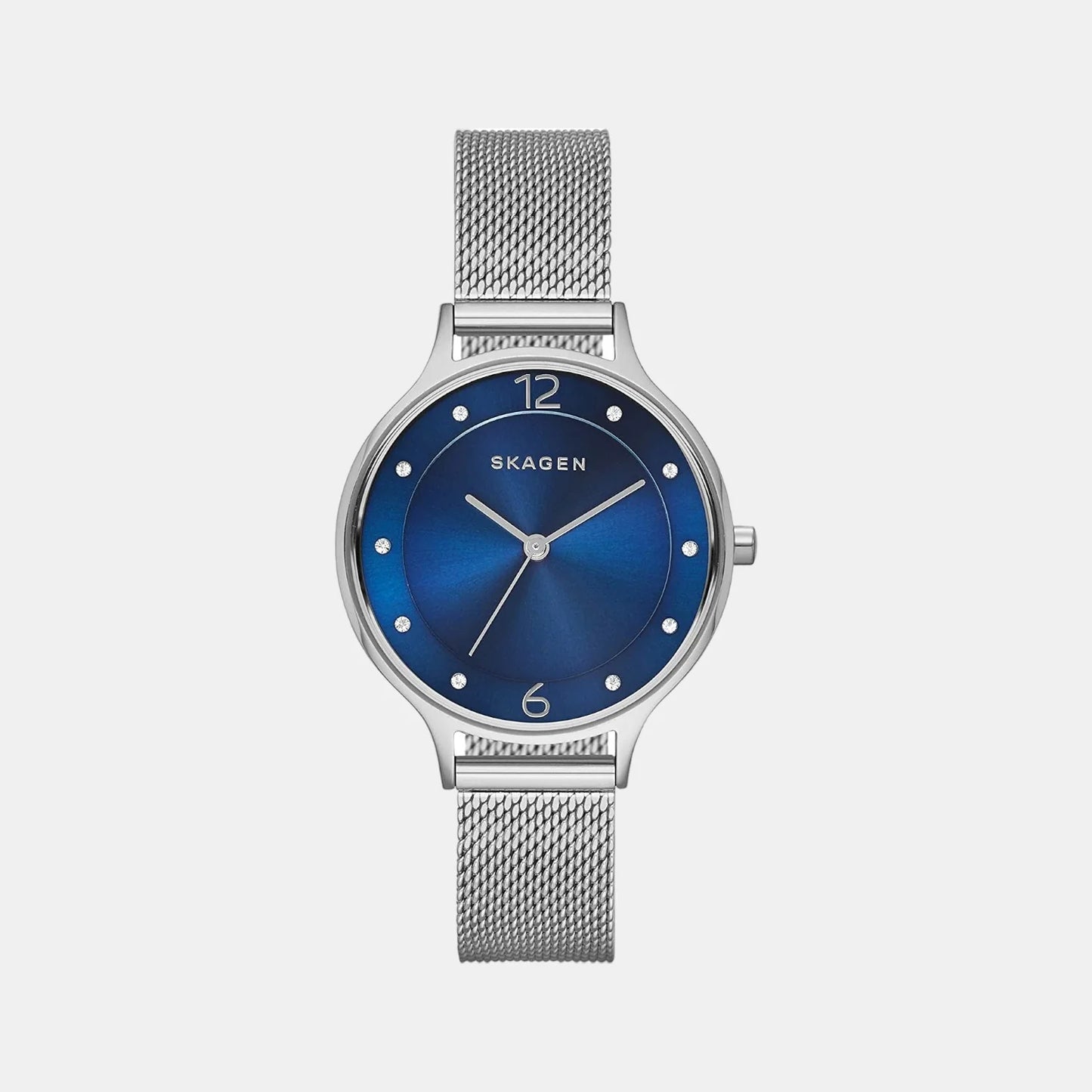 Anita Mesh Watch (Silver/Blue) | Skagen | Luby 