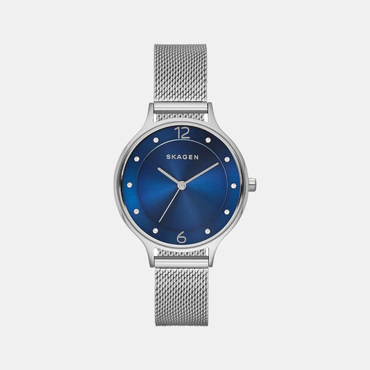 Anita Mesh Watch (Silver/Blue) | Skagen | Luby 