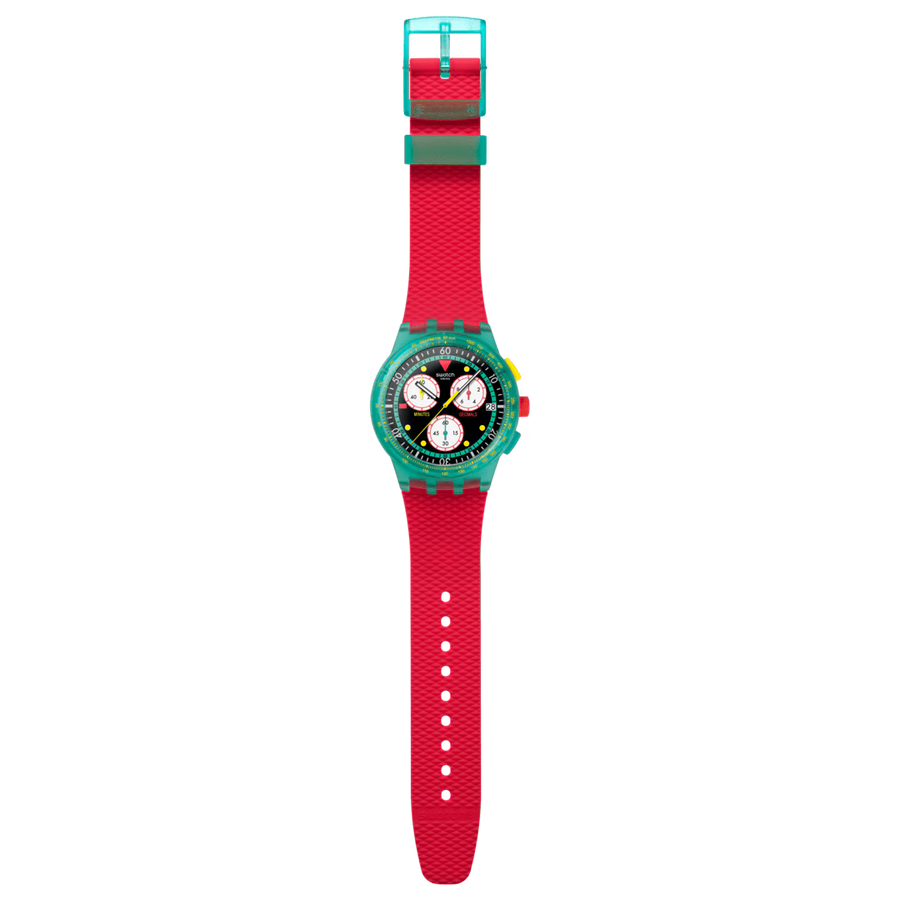 SWATCH NEON EMERALD CHRONO