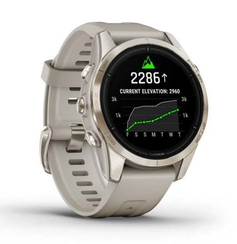 Epix™ Pro (Gen 2) – Sapphire Edition | 42 mm Soft Gold with Light Sand Band | Garmin | Luby 