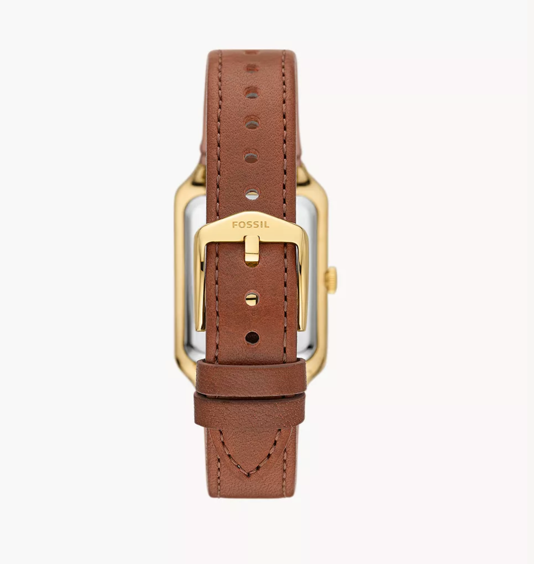 Raquel Three-Hand Date Medium Brown LiteHide™ Leather Watch | Fossil | Luby 