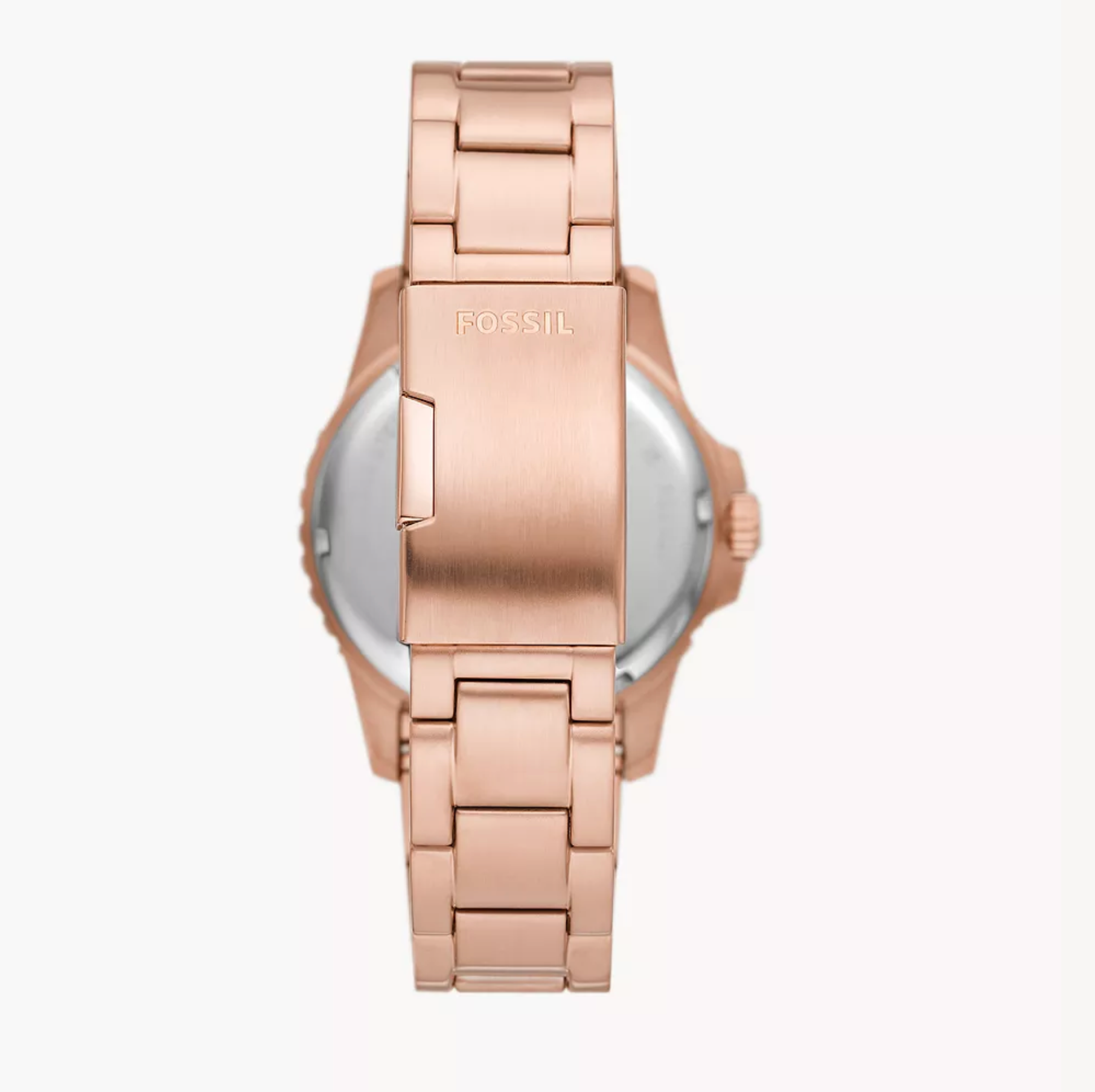 Fossil Blue GMT Rose Gold Tone Stainless Steel Watch Luby Mayaguez Mall