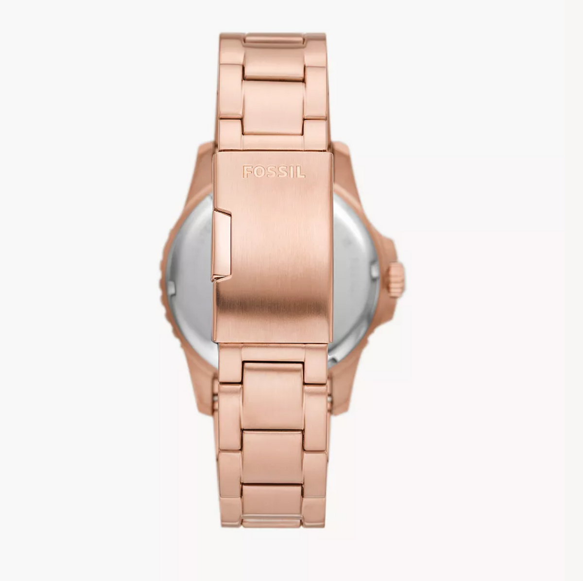 Fossil Blue GMT Rose Gold-Tone Stainless Steel Watch | Fossil | Luby 