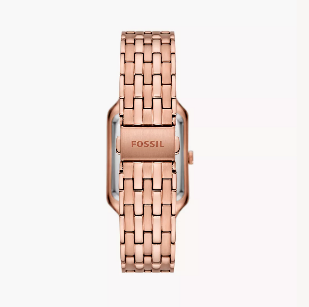 Raquel Three-Hand Date Rose Gold-Tone Stainless Steel Watch | Fossil | Luby 
