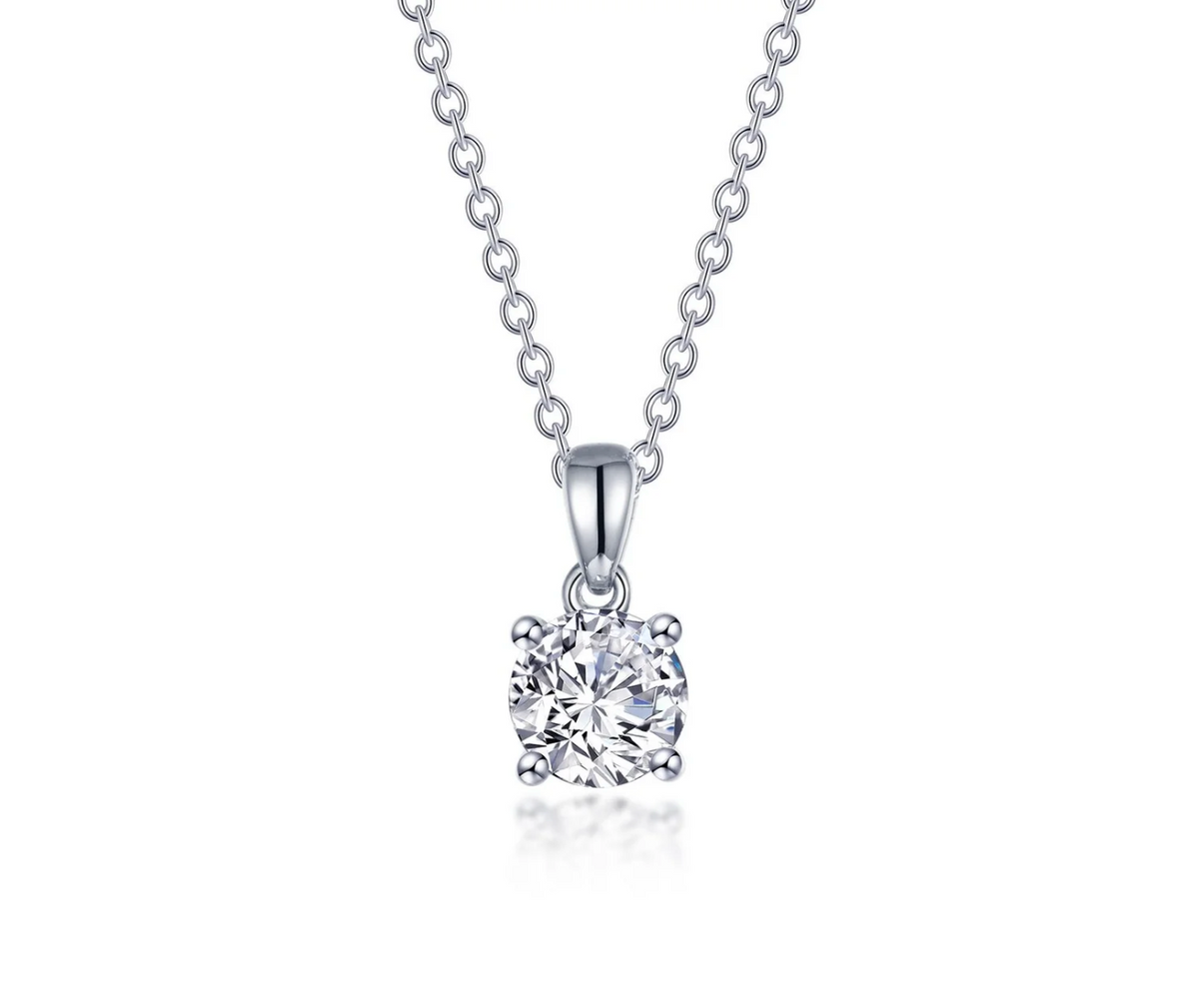 0.70 CTW 4-Prong Solitaire Necklace | Lafonn | Luby 