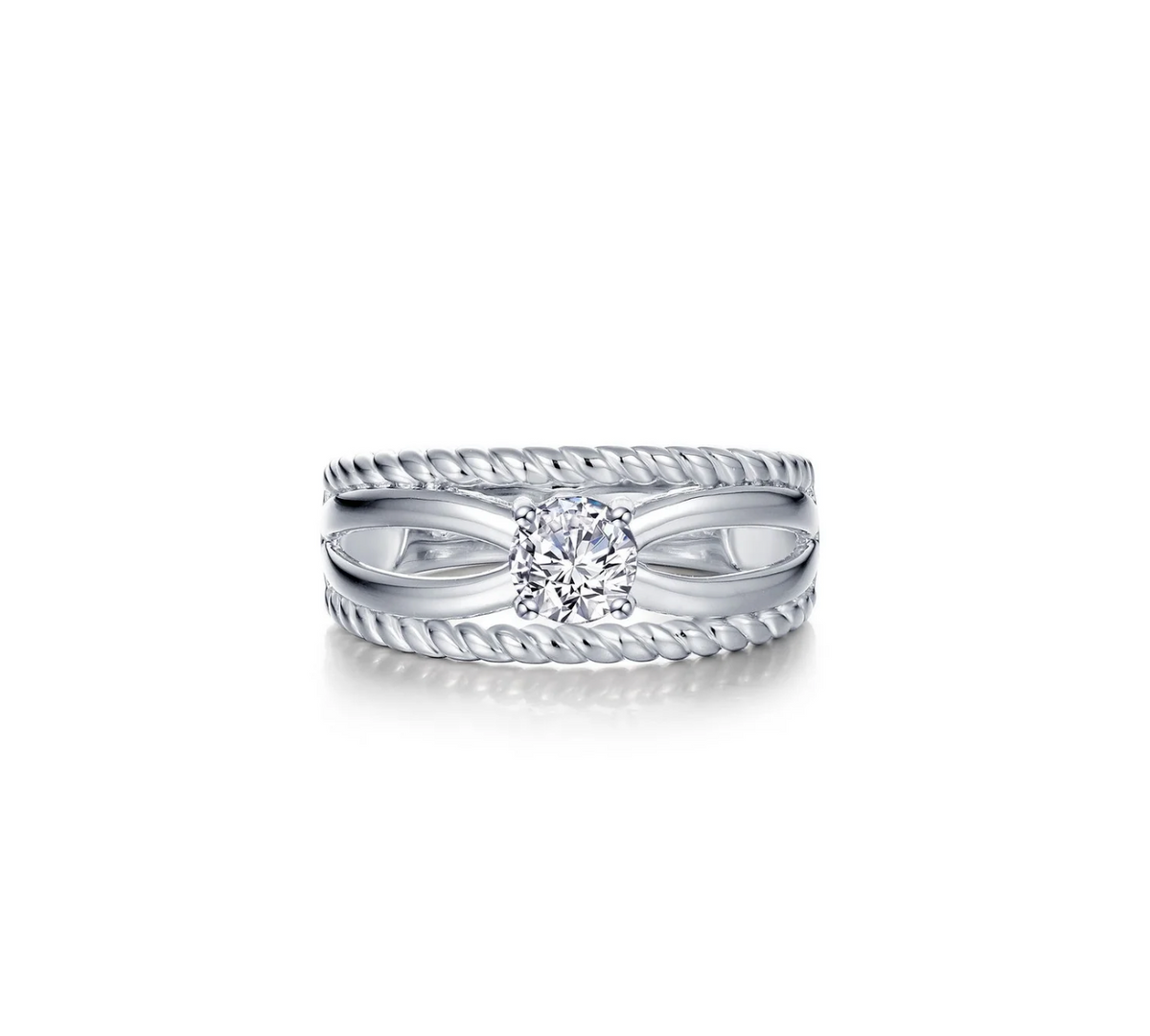 Criss-Cross Solitaire Ring | Lafonn | Luby 