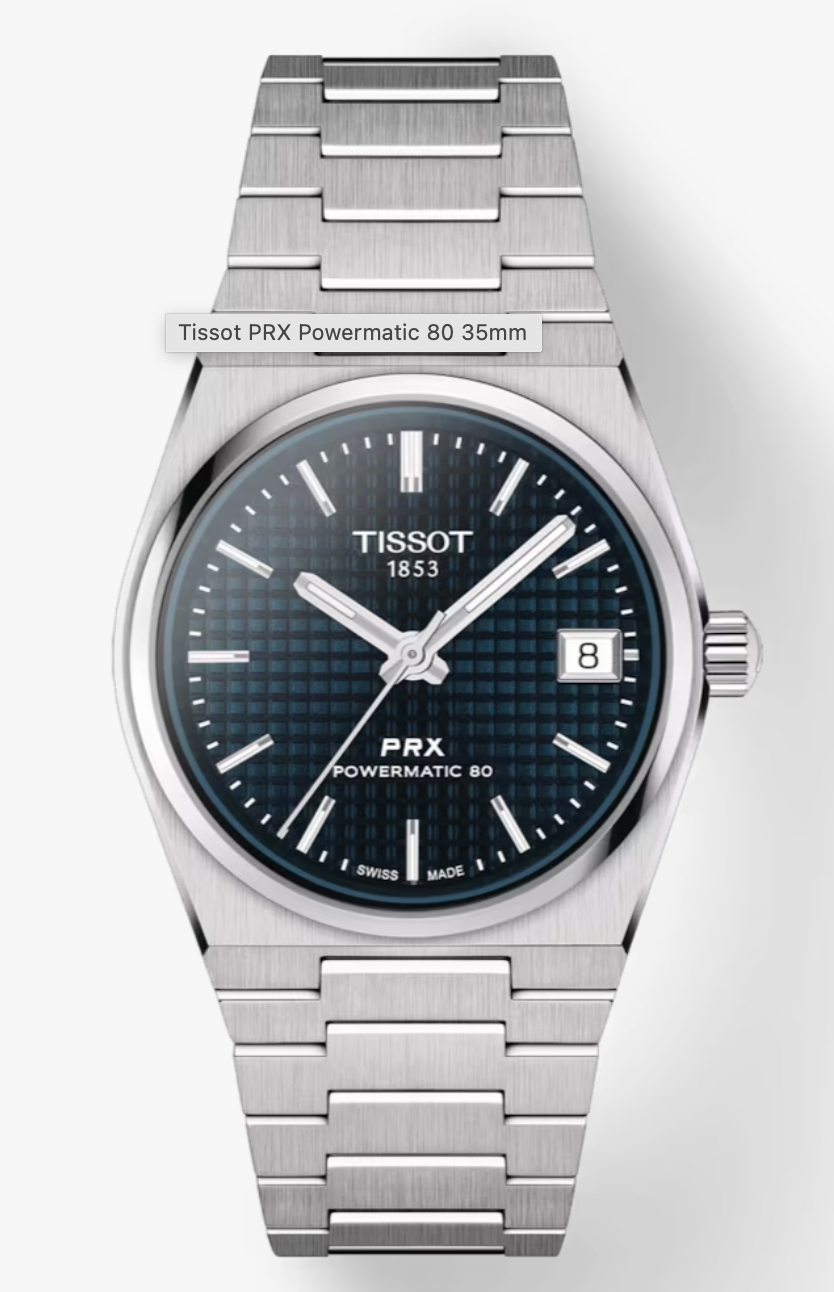 TISSOT PRX Powermatic 80 Steel/Blue