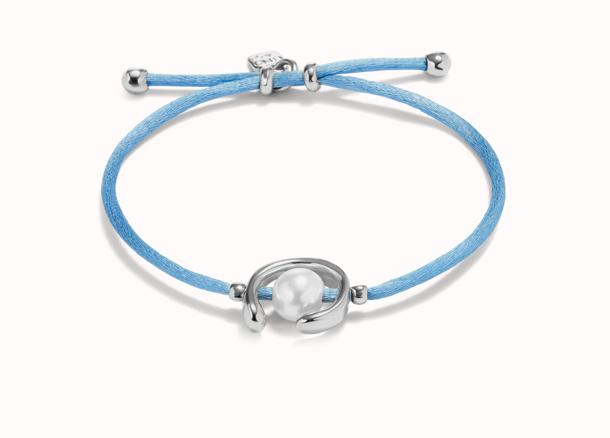 18K gold-plated thread bracelet with shell pearl accessory | Uno de 50 | Luby 