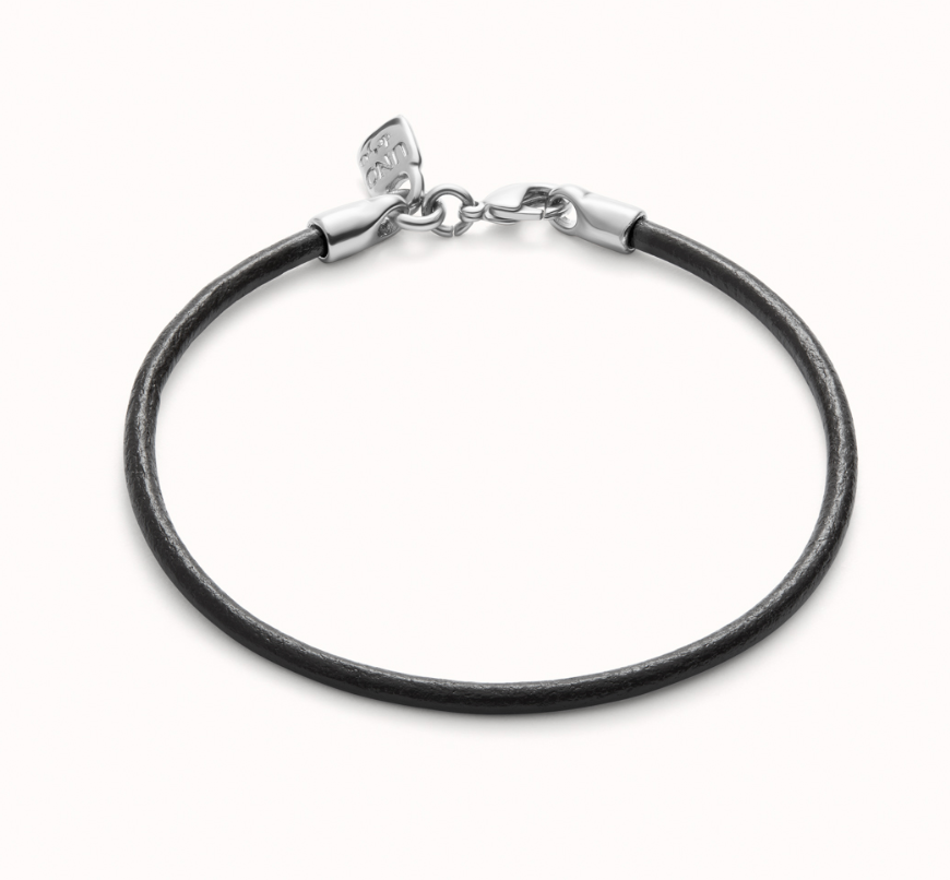 Leather bracelet with 18K gold-plated clasp | Uno de 50 | Luby 