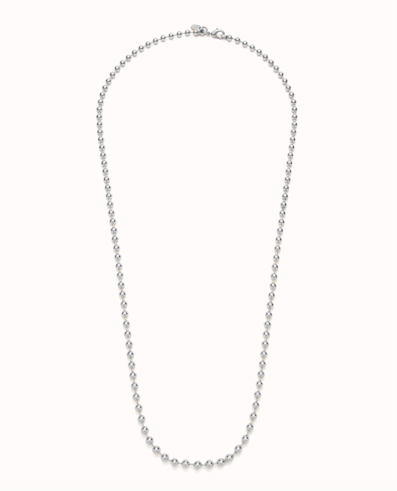 Sterling silver-plated long link chain