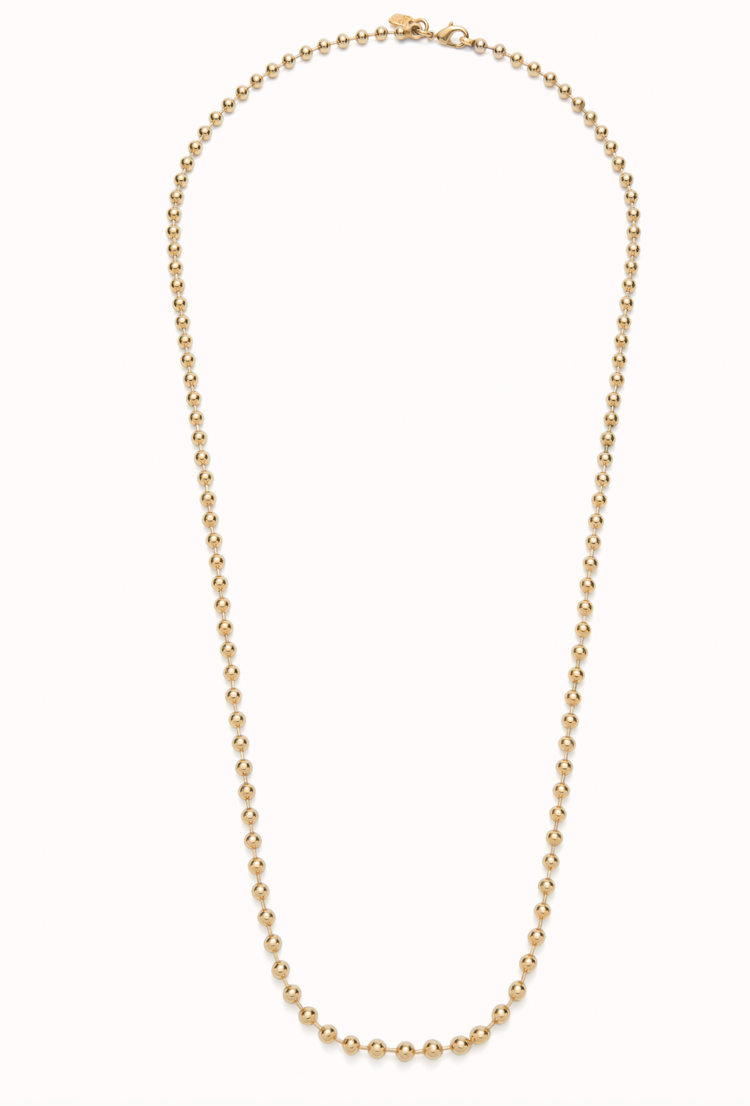 18K gold-plated long beads chain | Uno de 50 | Luby 