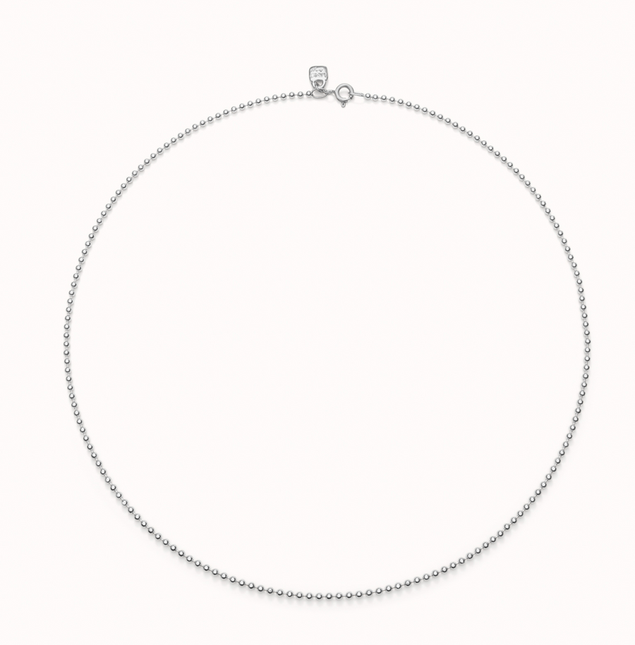 18K gold-plated mid-sized chain with beads
