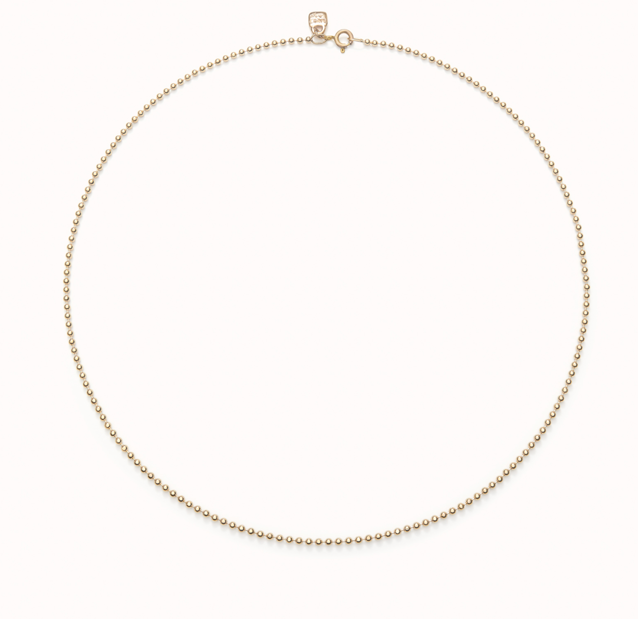 18K gold-plated mid-sized chain with beads