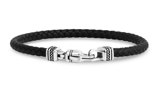 DETAILED CLASP RUBBER BRACELET (5MM) | ARZ Steel | Luby 