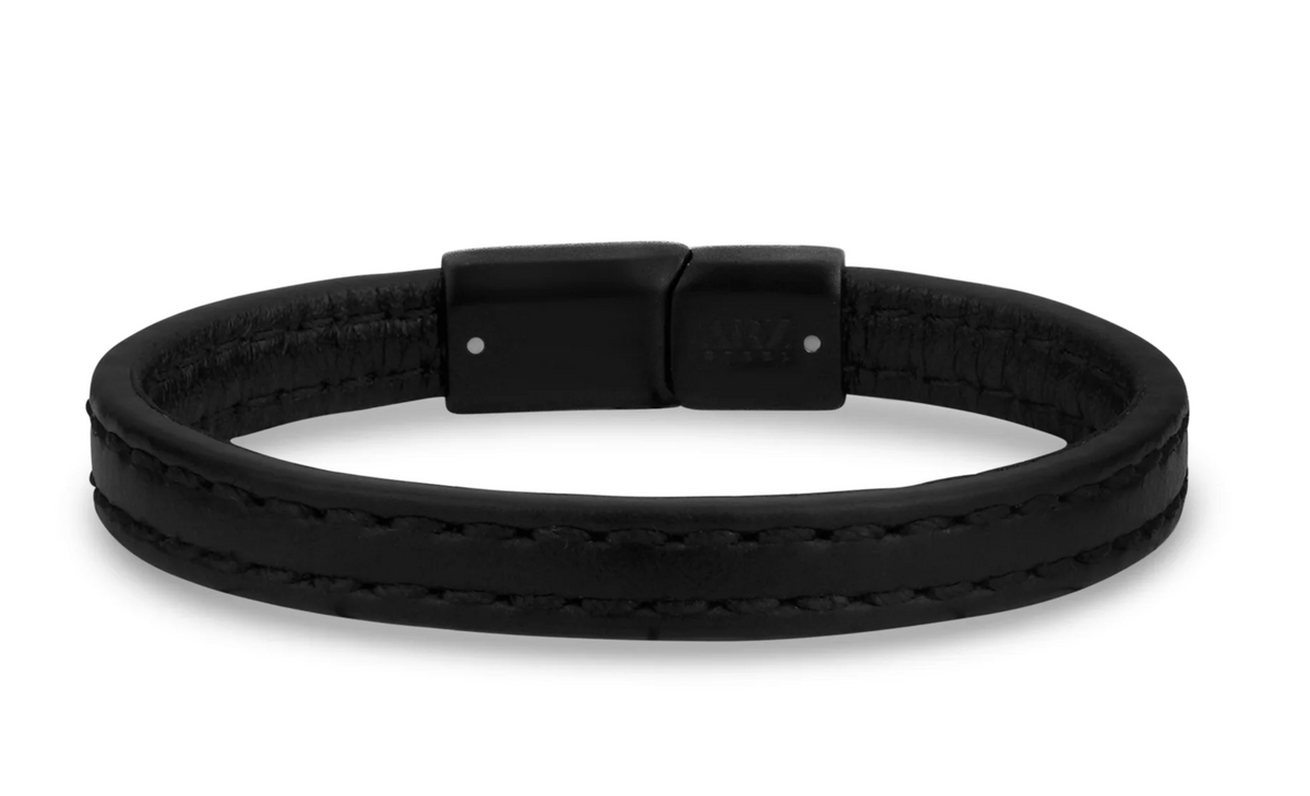 MODERN BELT LEATHER BRACELET (8MM) | ARZ Steel | Luby 