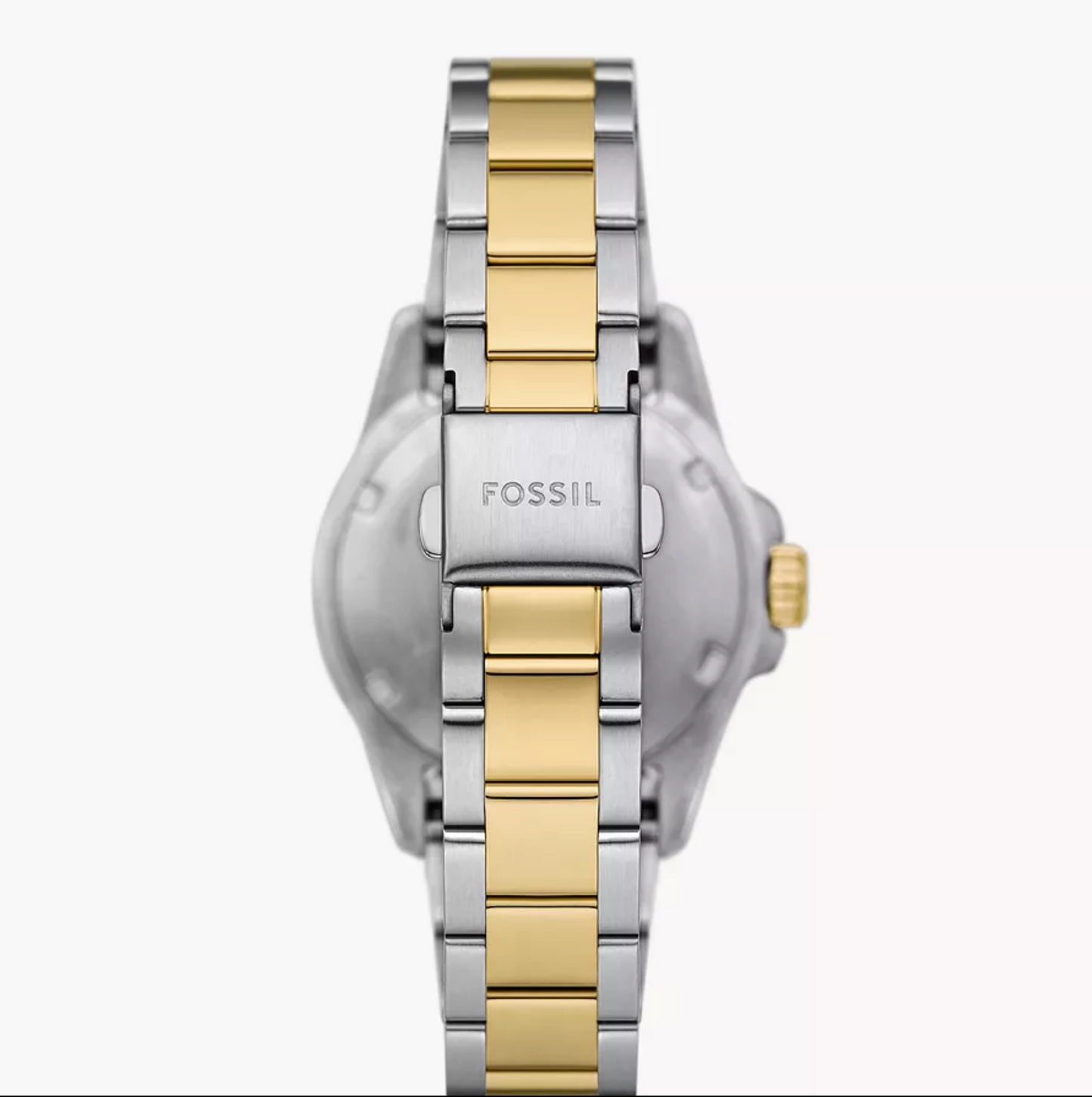 Fossil Blue Dive Three-Hand Two-Tone Stainless Steel Watch Gold-Silver