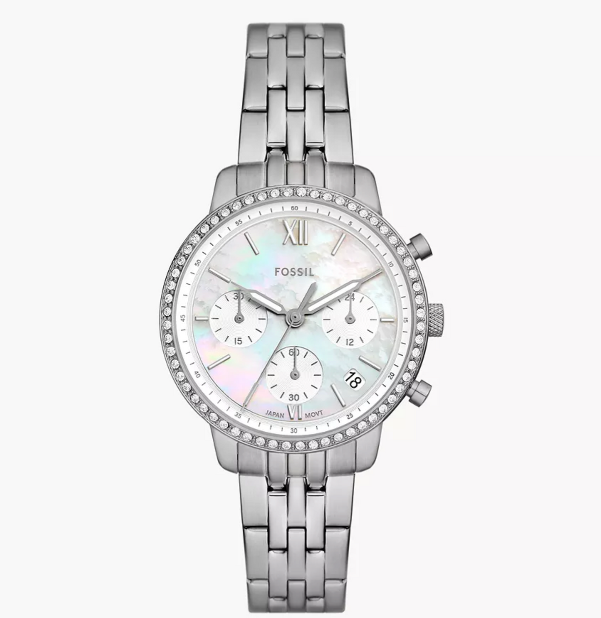 Neutra Chronograph Stainless Steel Watch Silver | Fossil | Luby 