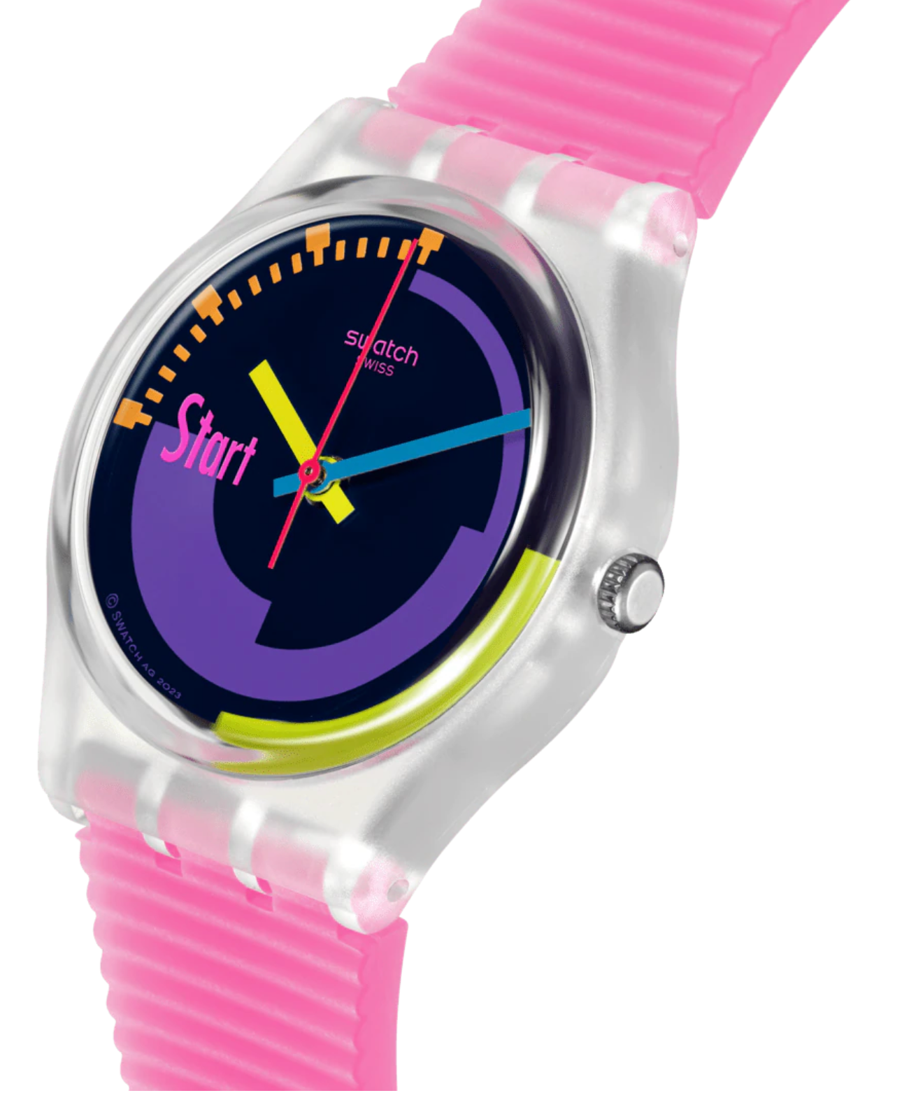 SWATCH NEON PINK PODIUM