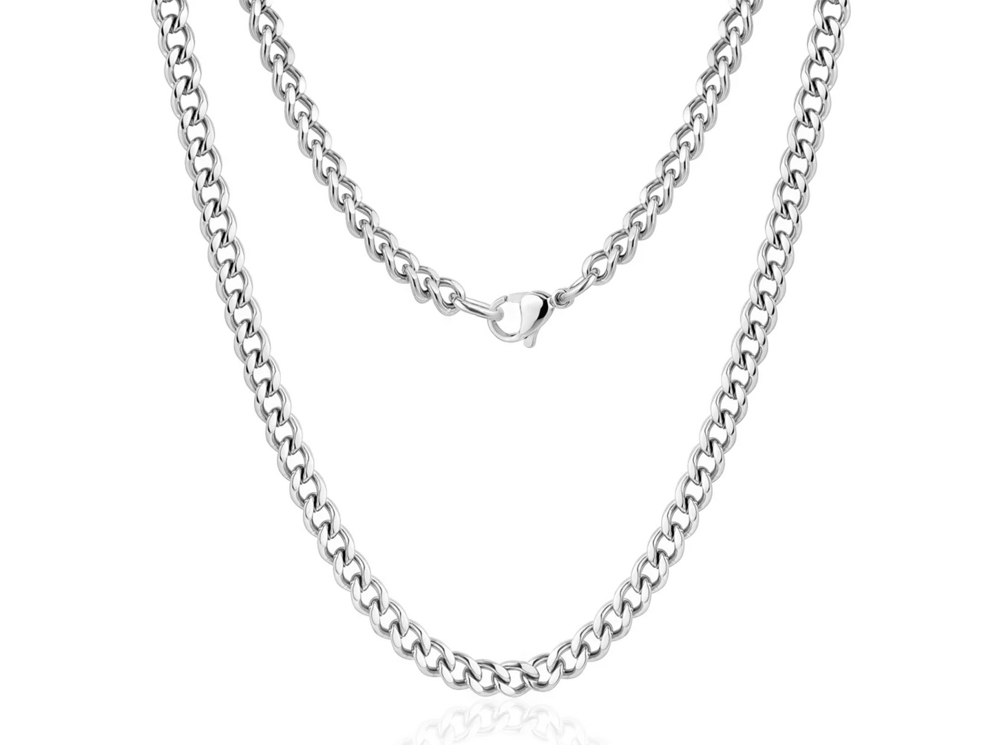 CUBAN LINK CHAIN (5MM) Silver