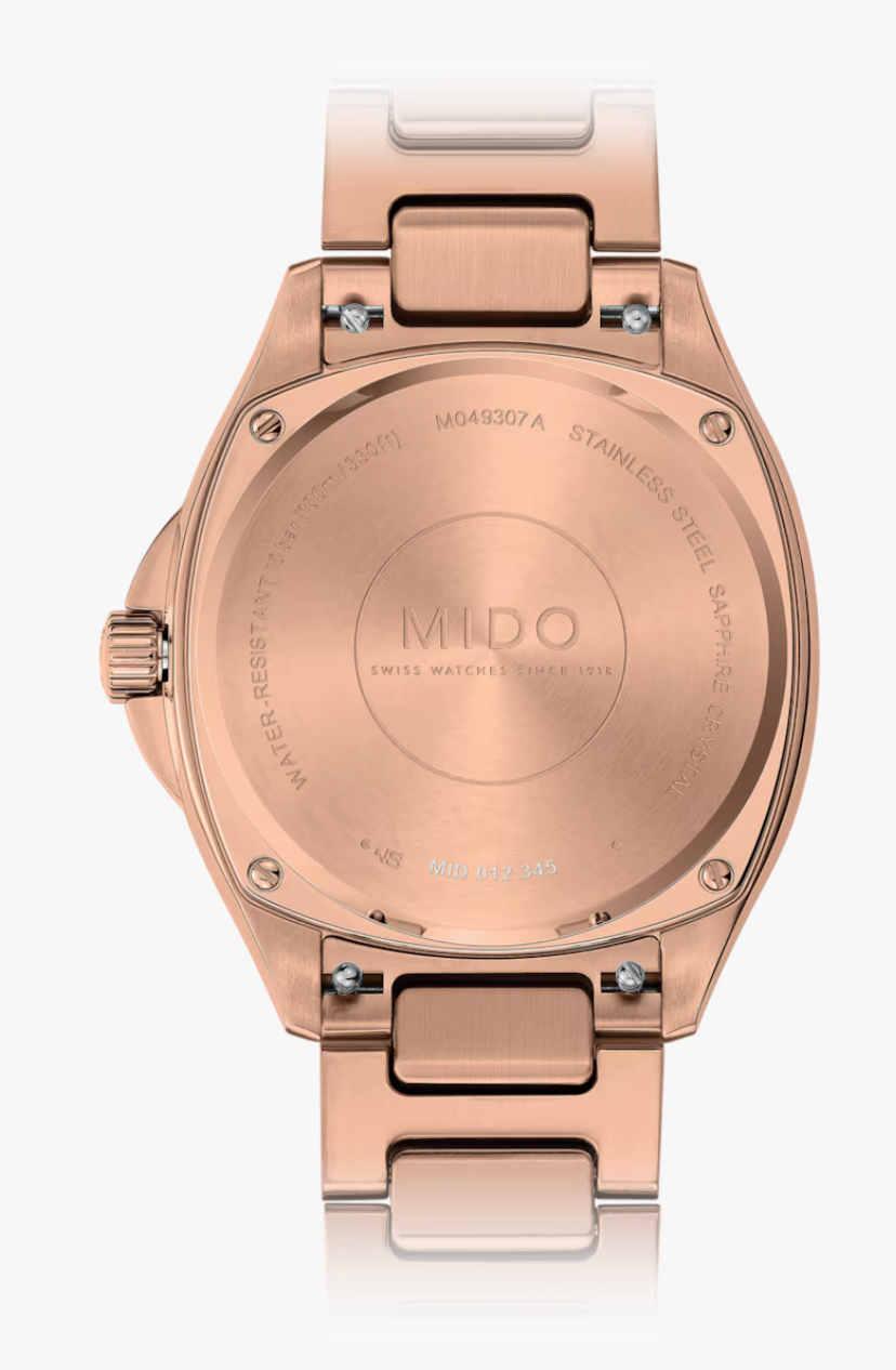 Mido Multifort TV 35 Brown/Rose Gold