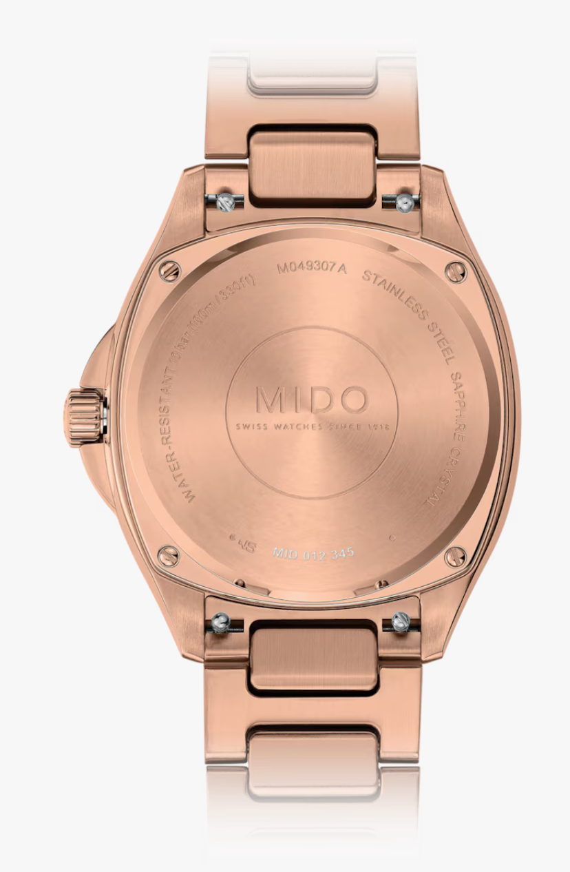 Mido Multifort TV 35 Brown/Rose Gold | Mido | Luby 