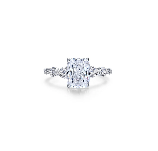 Lafonn 4.81 CTW Cushion-Cut Solitaire Ring