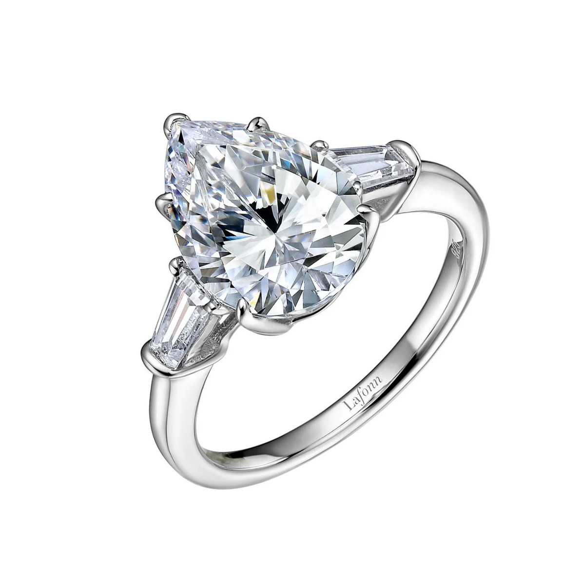 Lafonn Classic Three-Stone Engagement Ring | Lafonn | Luby 