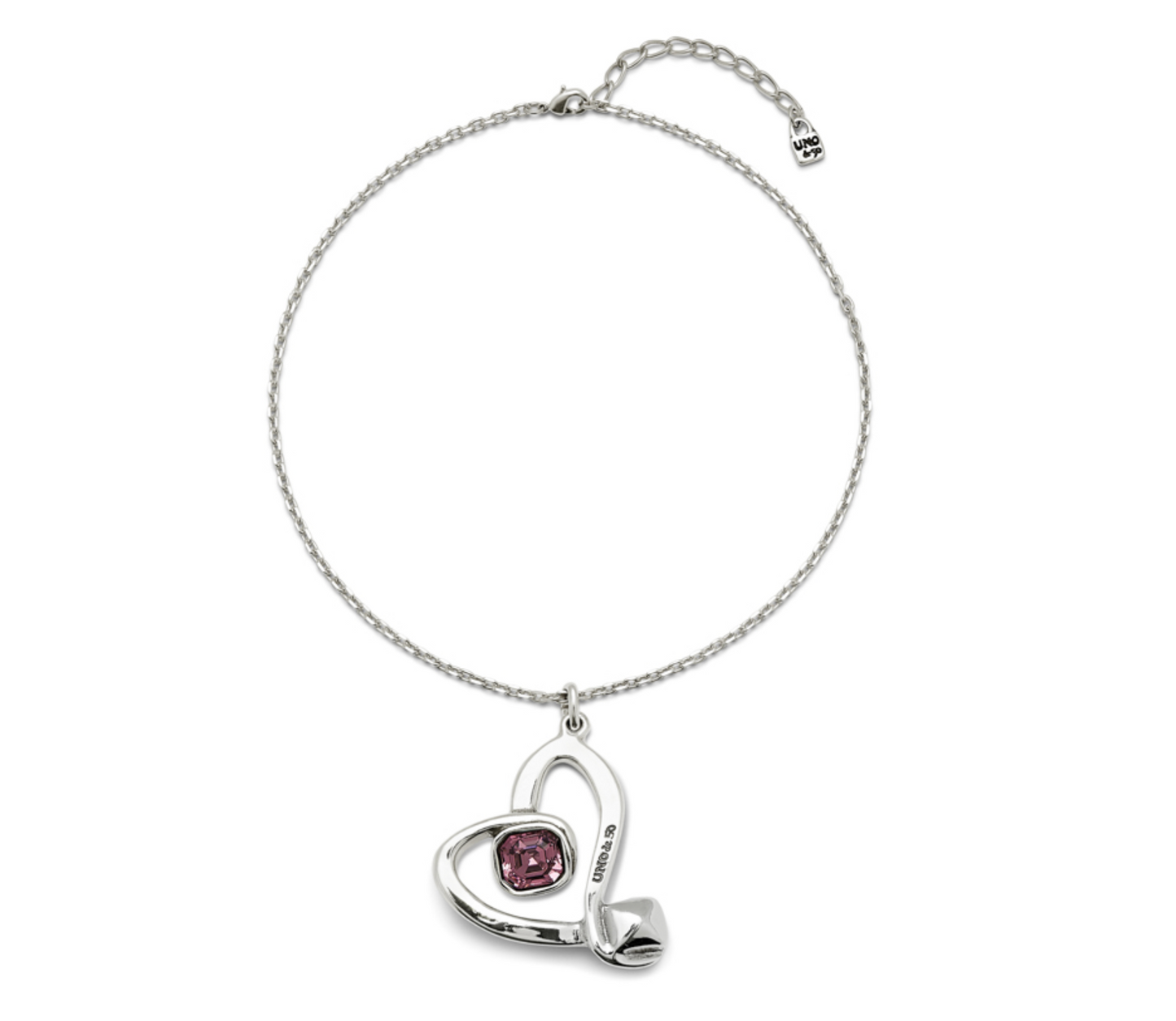 Ser Expresiva Necklace EXC Heart Pink | Uno de 50 | Luby 