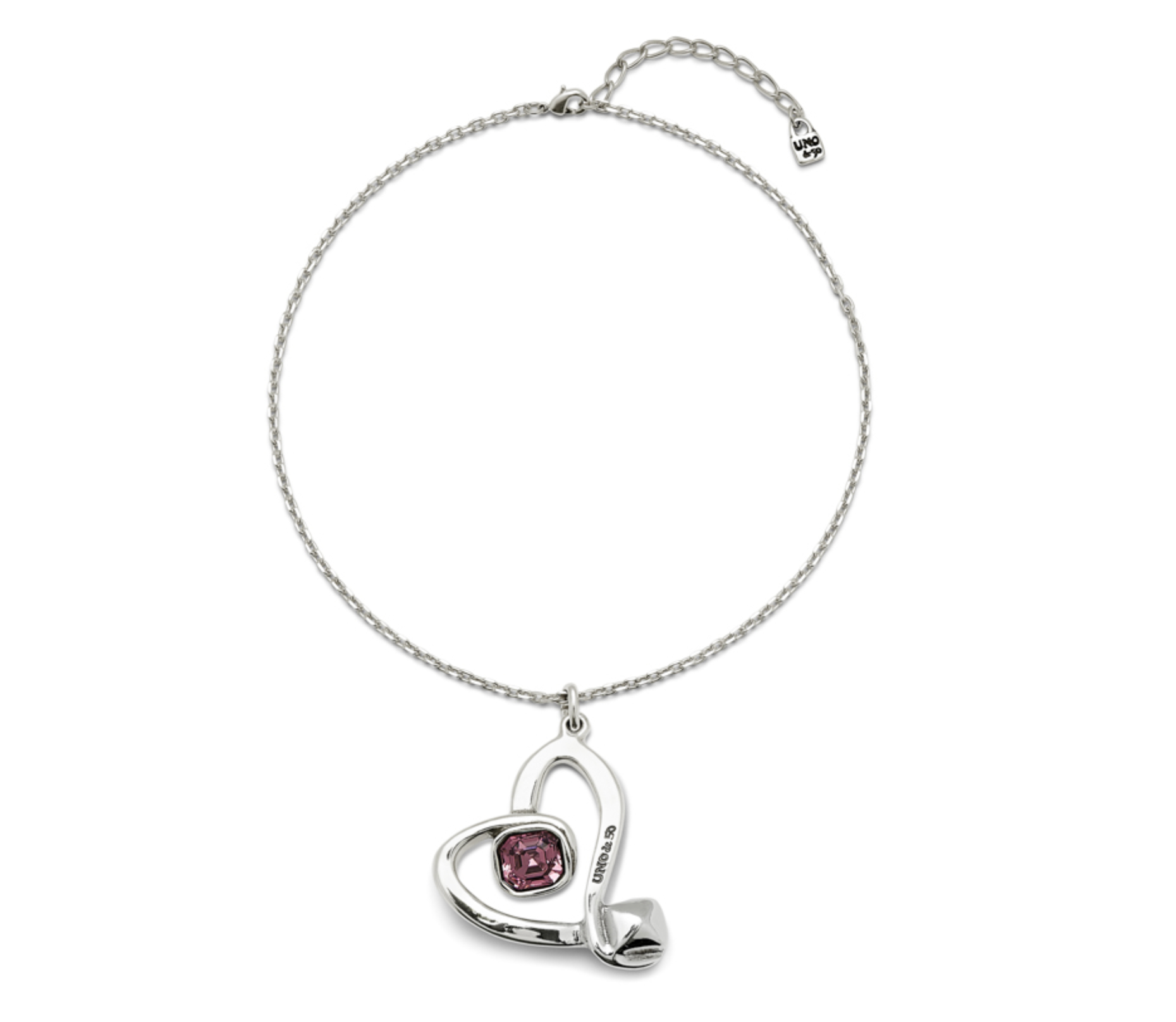 Ser Expresiva Necklace EXC Heart Pink | Uno de 50 | Luby 