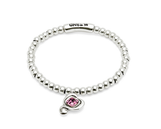 Ser Expresiva Heart Pink Bracelet