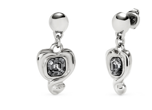 Ser Expresiva- Heart Black Earrings | Uno de 50 | Luby 