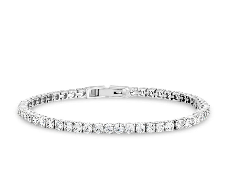 C.Z. TENNIS BRACELET (3MM) | ARZ Steel | Luby 