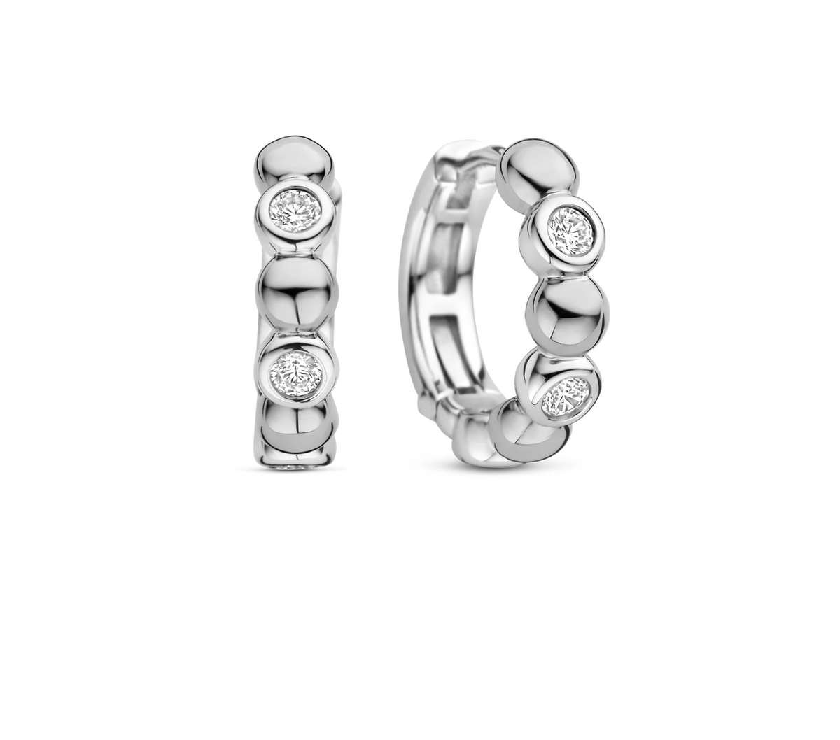 Ti Sento Silver Hoop Earrings | Ti Sento Milano | Luby 