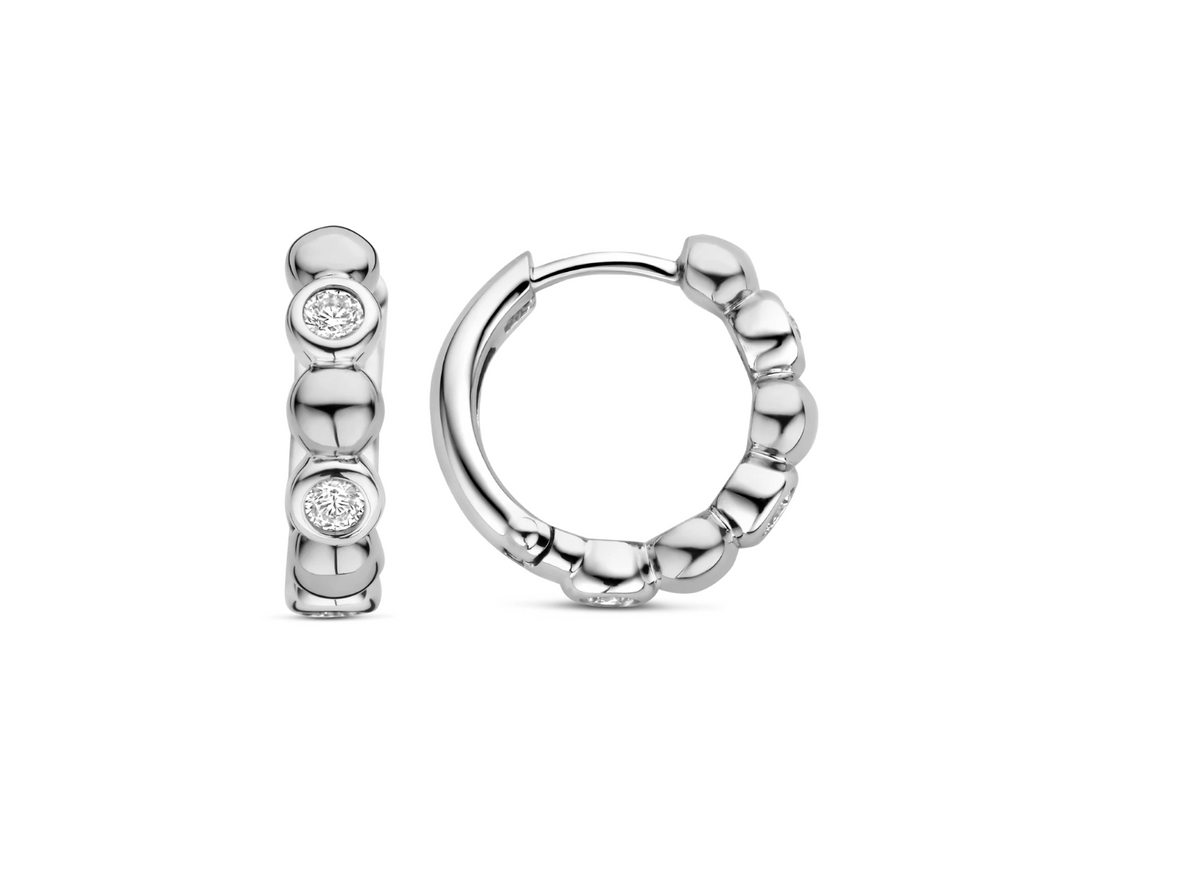 Ti Sento Silver Hoop Earrings | Ti Sento Milano | Luby 