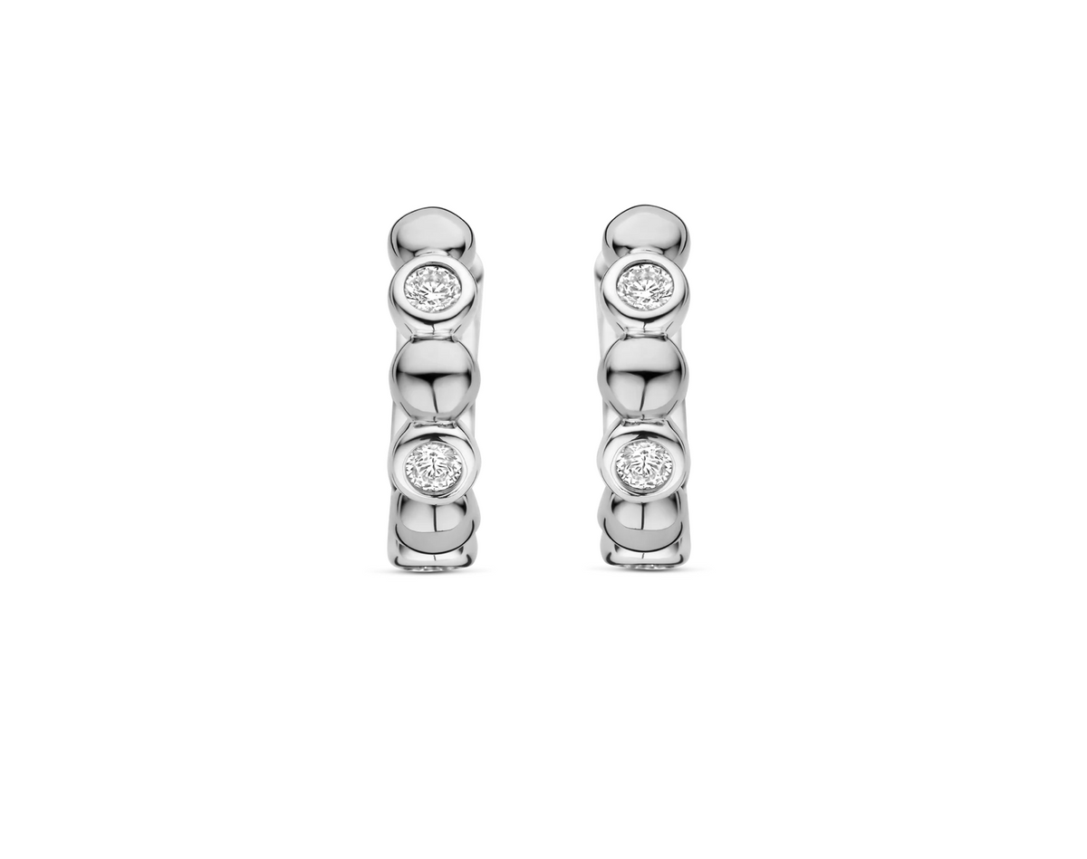 Ti Sento Silver Hoop Earrings | Ti Sento Milano | Luby 