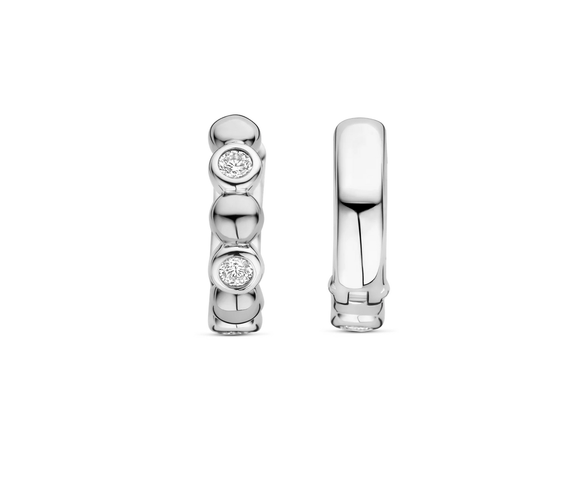 Ti Sento Silver Hoop Earrings | Ti Sento Milano | Luby 