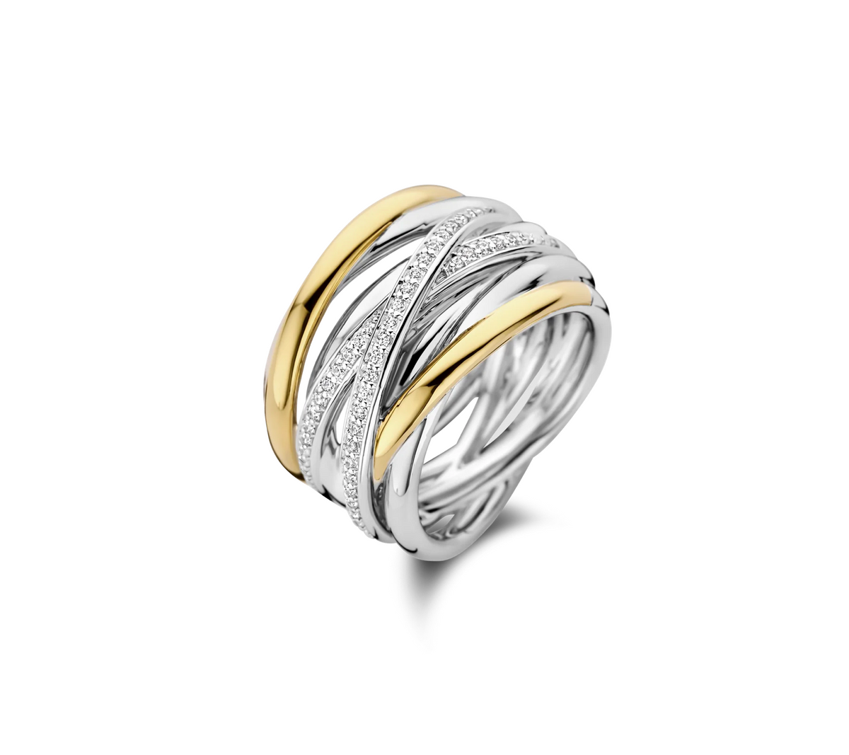 Ti Sento Bold  gold-plated silver Ring | Ti Sento Milano | Luby 