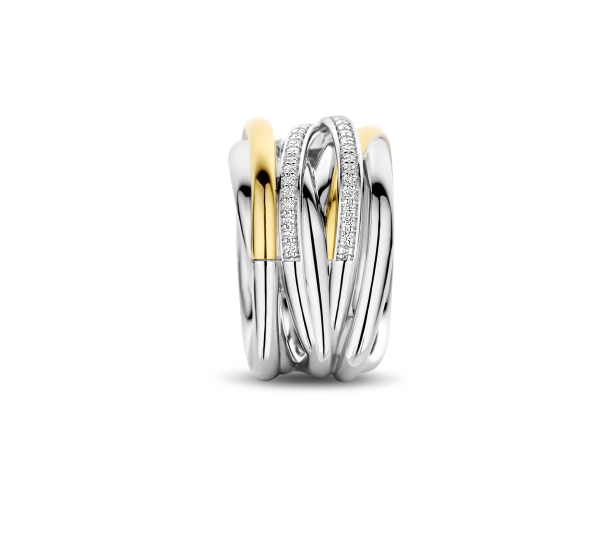 Ti Sento Bold  gold-plated silver Ring | Ti Sento Milano | Luby 