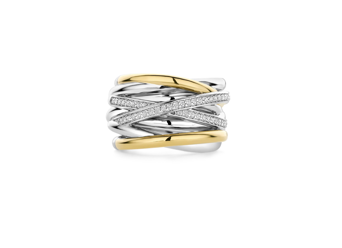 Ti Sento Bold  gold-plated silver Ring | Ti Sento Milano | Luby 