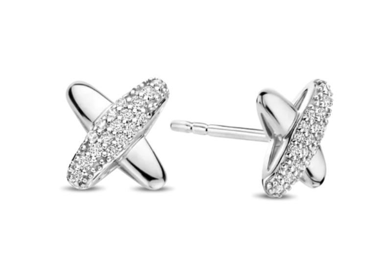 X STUD WITH CZ
