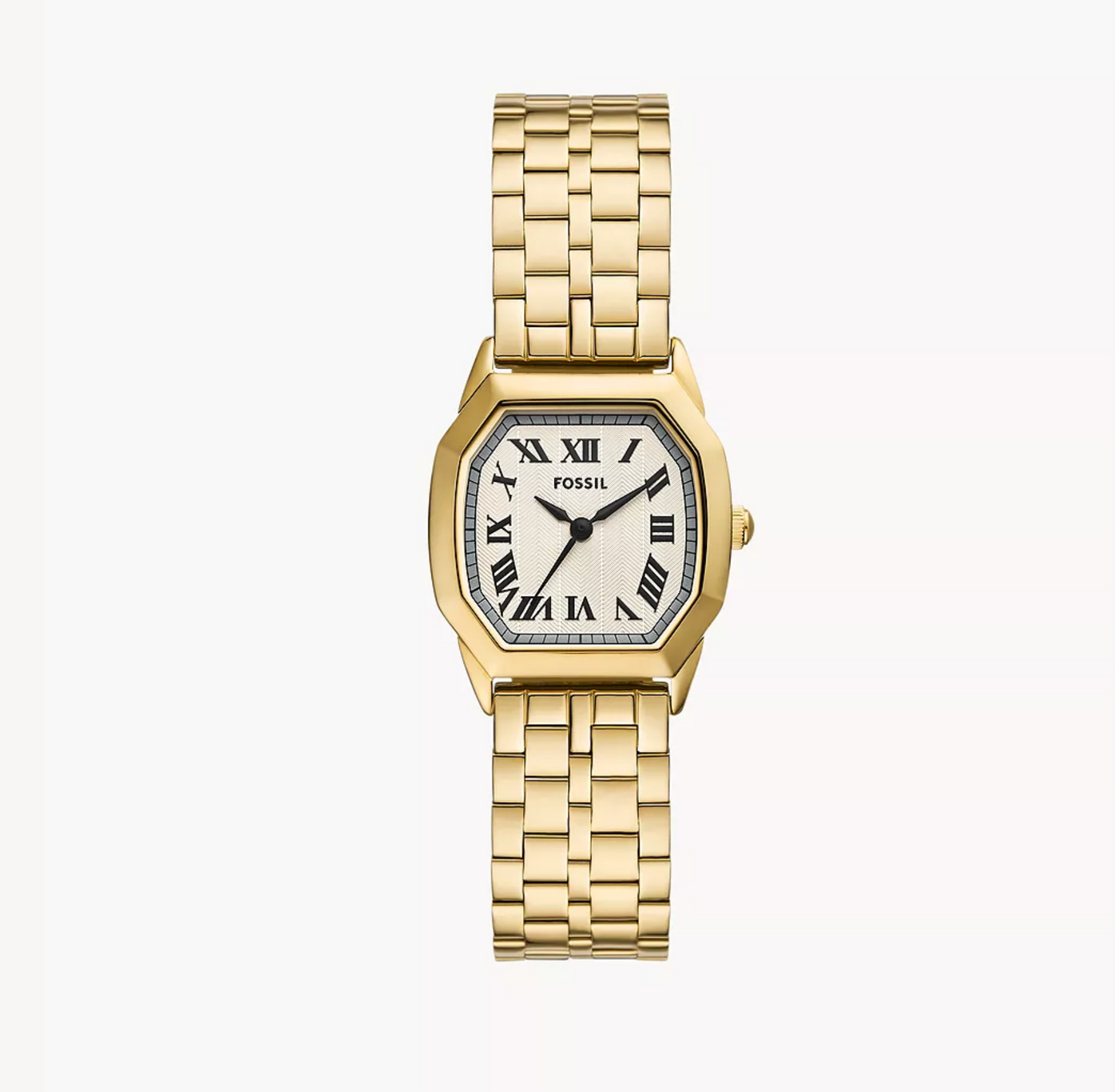 Harlow Three-Hand Gold-Tone Stainless Steel Watch | Fossil | Luby 
