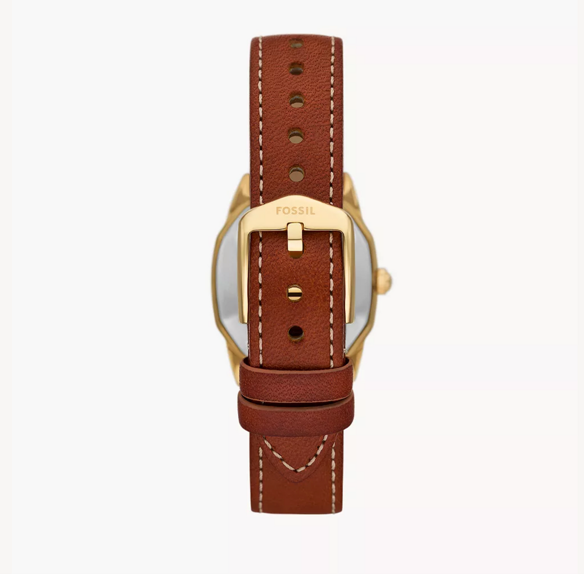 Harlow Three-Hand Medium Brown Leather Watch | Fossil | Luby 