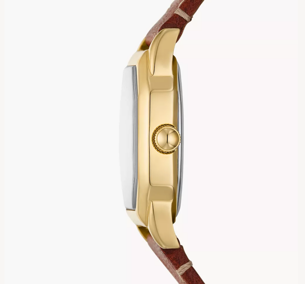 Harlow Three-Hand Medium Brown Leather Watch | Fossil | Luby 